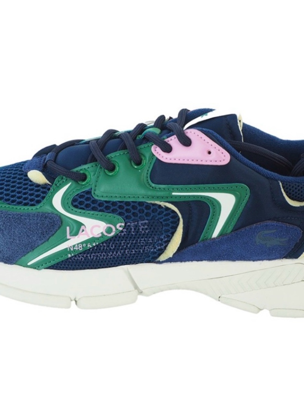 Lacoste l003 neo Navy Green Pink Lightweight Sneakers